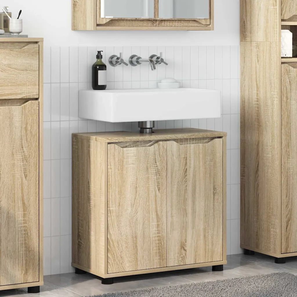 Mobile per Lavabo | Armadio Lavabo da bagno Rovere Sonoma 60 x 30 x 60 cm