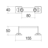 Lineabeta - Appendiabiti doppio Skuara in ottone cromato