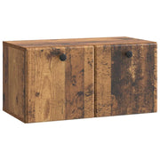 Mobile Porta TV da Muro 59,5 x 31 x 30 cm Legno antico