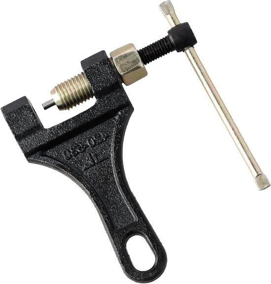 Strumento di riparazione per catena di motocicletta - #420 - 428 - 520 - 525 - 528 - 530 - Strumenti per rivetti per scooter - bicicletta - trattore - nero
