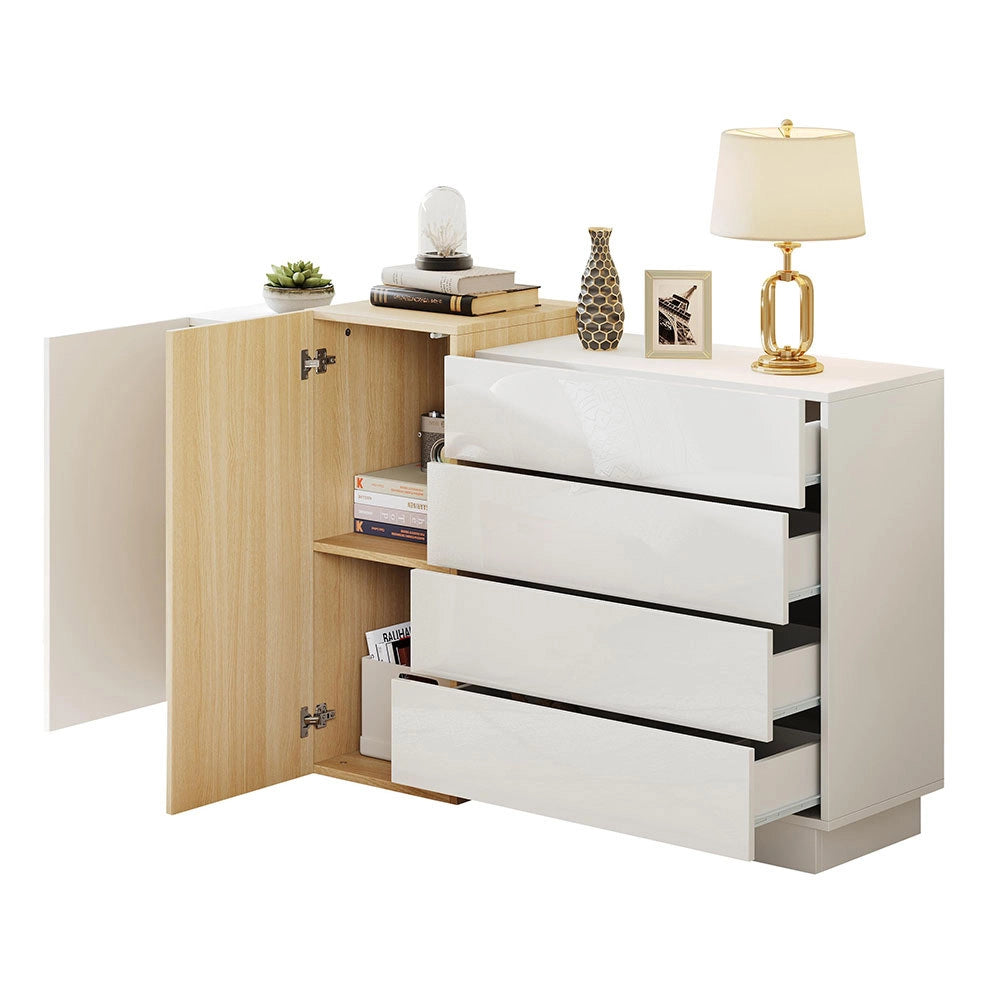 Buffet - Xylo - bianco minimalista spazio stoccaggio