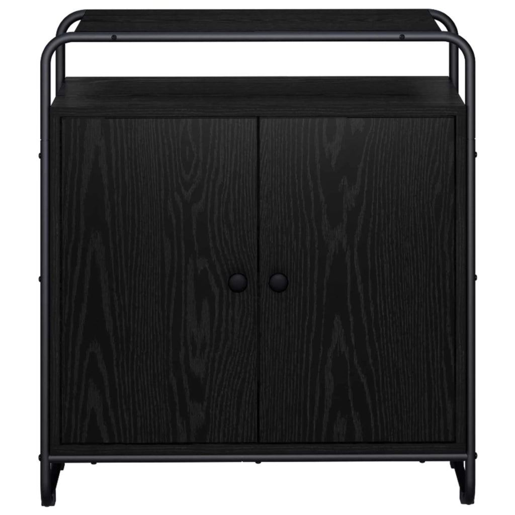 Credenza Rovere Nero 68 x 35 x 75 cm Legno ingegnerizzato 8007978