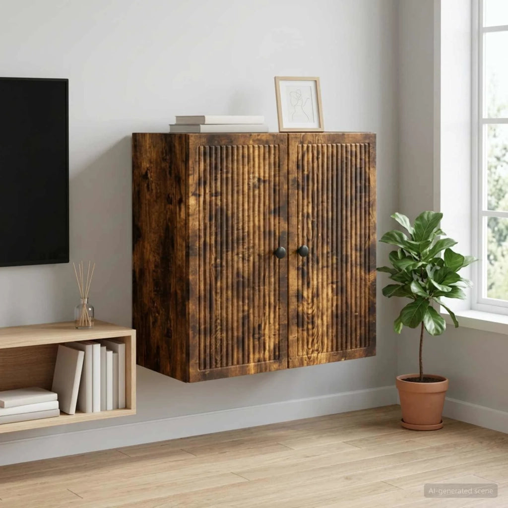 Mobiletto a muro Rovere Fumo 59 x 31 x 60 cm 897900