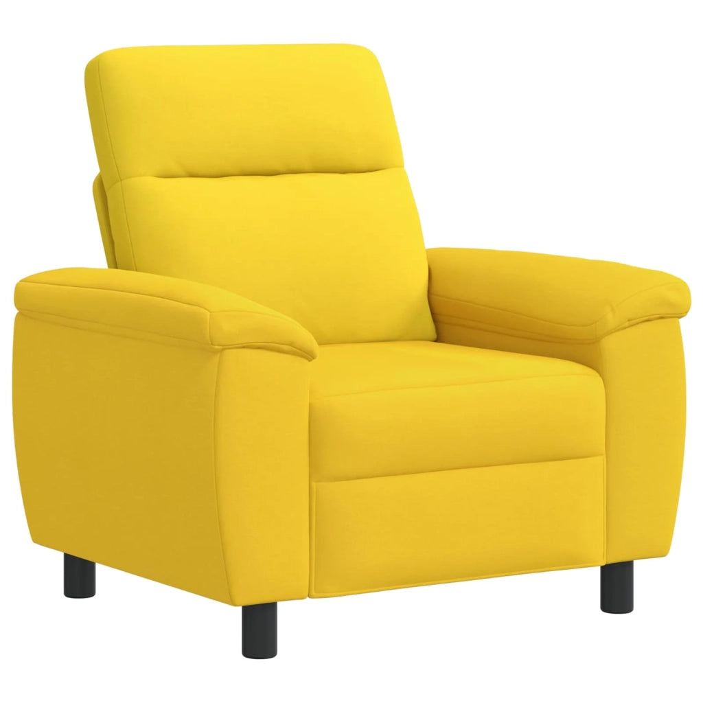 Set di divani 2 pcs Giallo Chiaro Tessuto 3430607