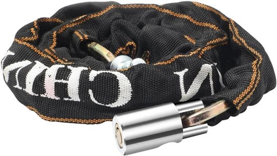Catena antidiefstal in acciaio di alta resistenza da 7 mm per moto, scooter e bicicletta - 107 cm di lunghezza