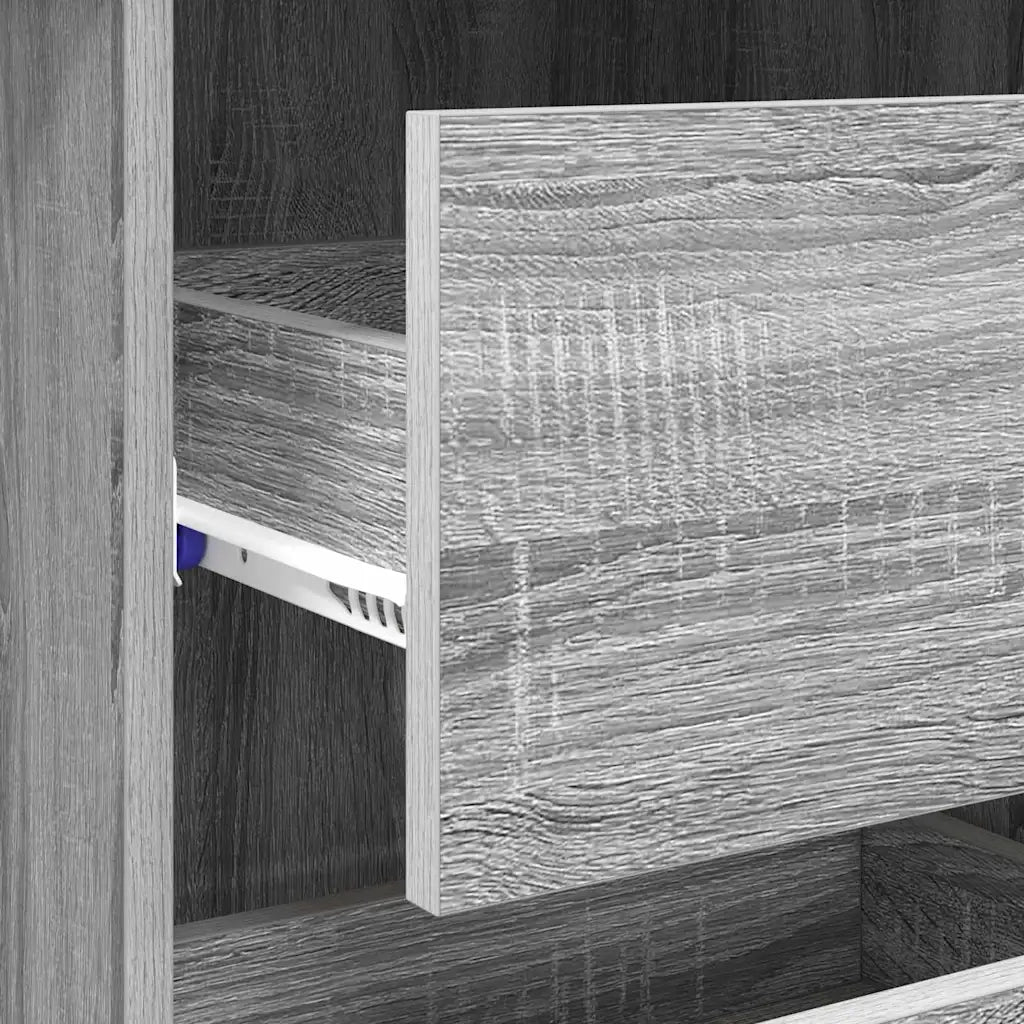Scrivania Grigio Sonoma 90 x 37.5 x 75 cm Legno multistrato 869495