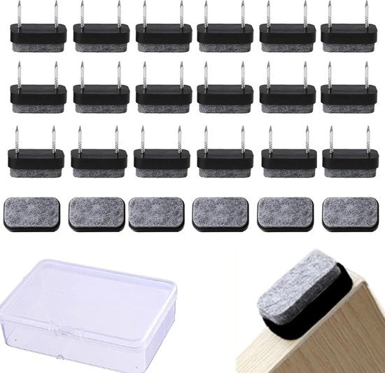 Vernici per mobili con adesivo self-healing per sedute e mobili - 24 pezzi, gomme per mobili con scatola di conservazione