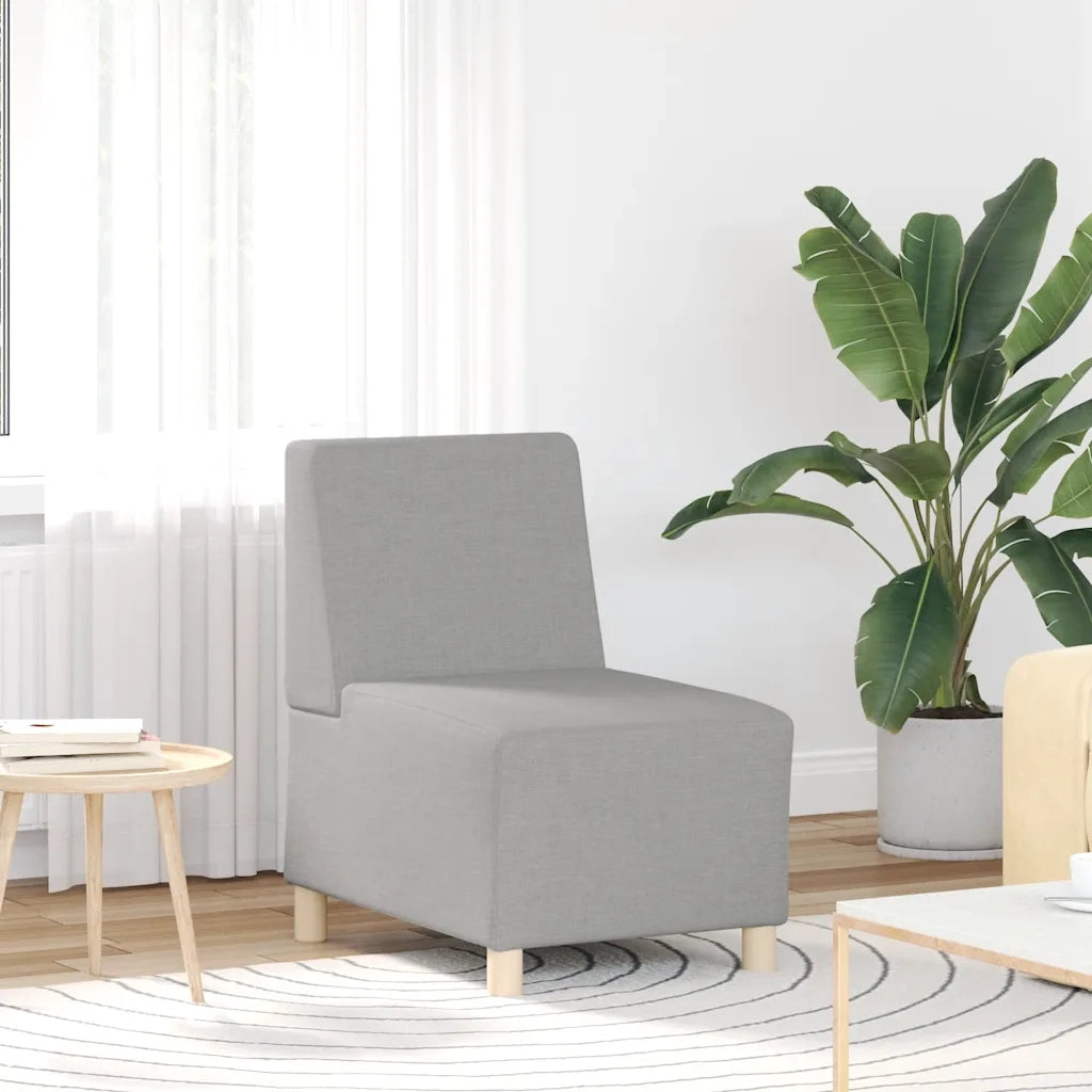 Divano Sedia senza Braccioli Grigio Nuvola 55 cm in Tessuto