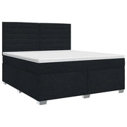 Letto box spring con materasso Nero 160 x 200 cm Tessuto 3453439