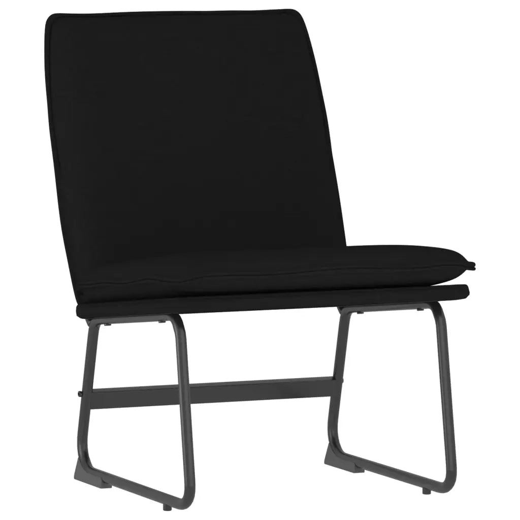 Sedia Lounge Nera 52x75x76 cm in Tessuto cod mxl 14290