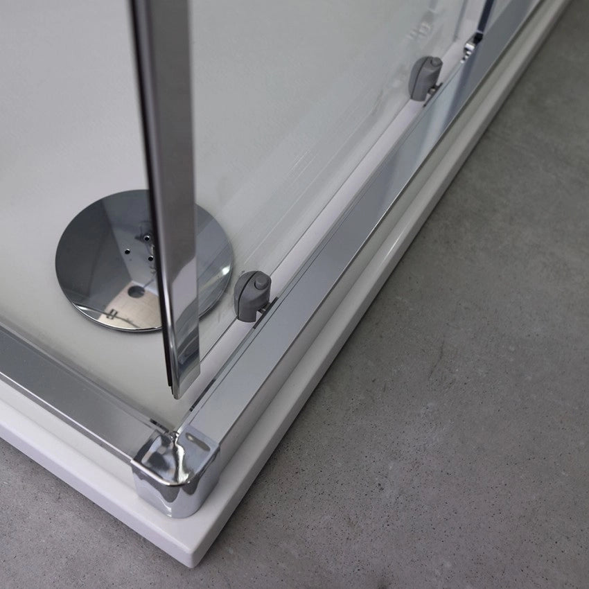 Box doccia 90x120 design moderno con profilo piatto