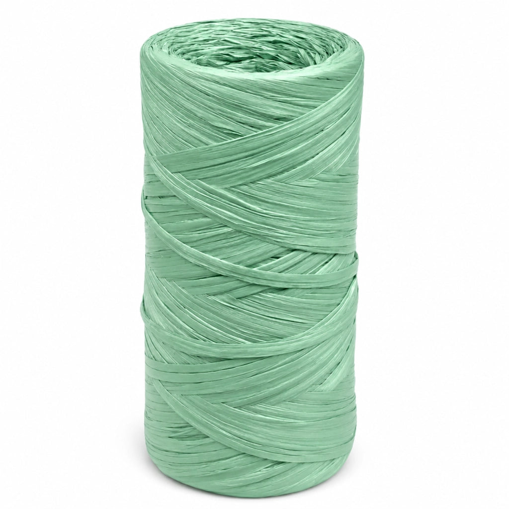 RAFIA SINTETICA A GOMITOLO gr. 200 circa - verde- 20 kg  - LIF