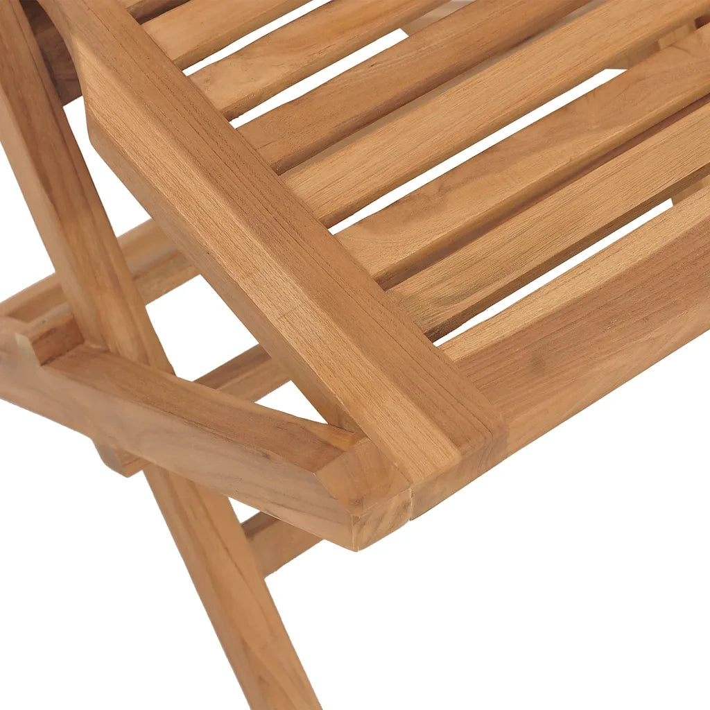 Set da Pranzo per Giardino 5 pz in Legno Massello di Teak 3155016