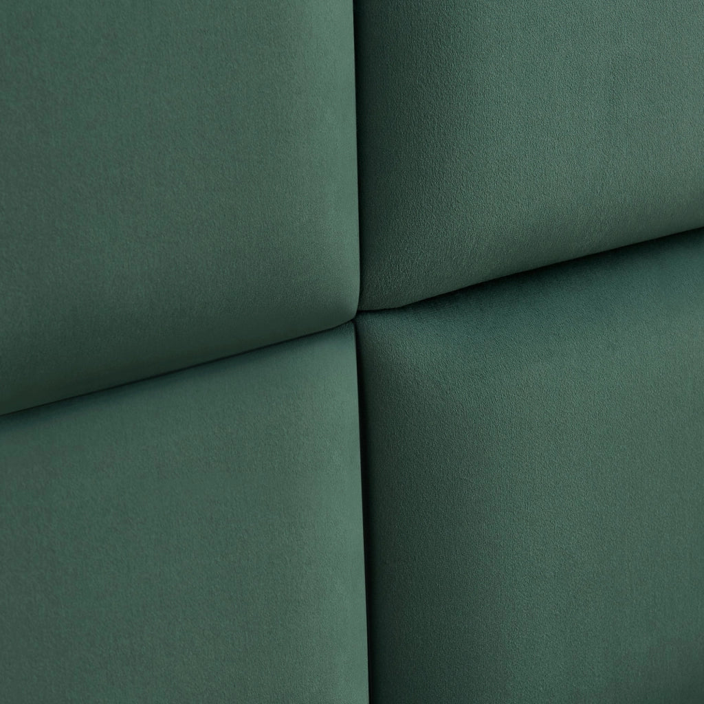 Set di 4 cuscini da parete in velluto 30 x 30 cm verde scuro 03_0010649