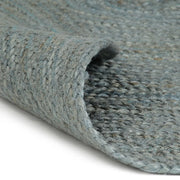 Tappeto Lavorato a Mano in Juta Rotondo 180 cm Verde Oliva 343599