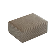 Poltrona pouf modulare in tessuto a coste con seduta confortevole in camel 100×21.5×21.5 cm