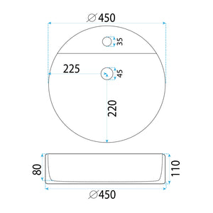 Lavabo Da Appoggio Rea Ronda