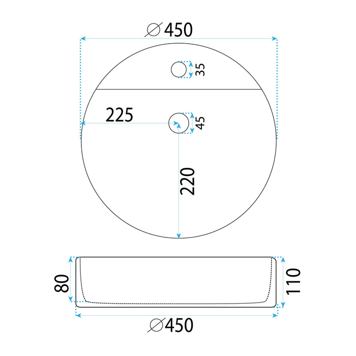 Lavabo Da Appoggio Rea Ronda