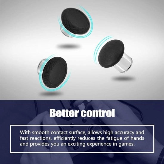Kit di sostituzione per controller - Set di manopole - Stickcaps - Pulsanti direzionali metallici - Controllo migliorato - Facile da sostituire - Controller da gioco
