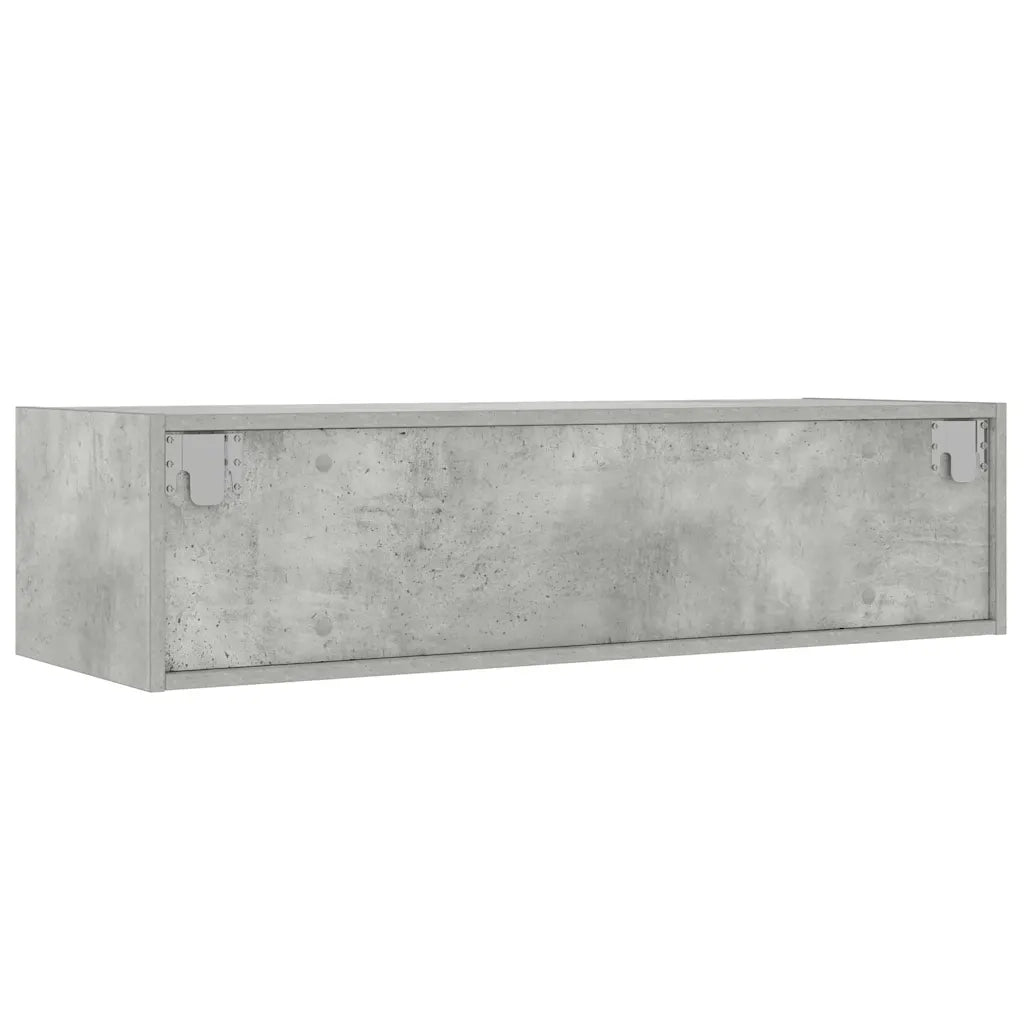 Mobile Porta TV con Luci LED Grigio Cemento 100X35,5x25 cm 860241