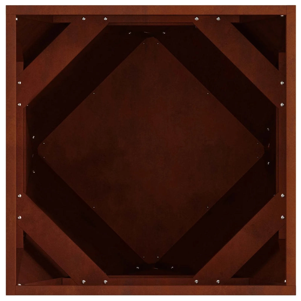 Fioriera Ruggine 50 x 50 x 50 cm 883848