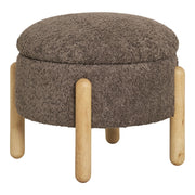 Pouf Medas, Marrone, Poliestere, 45x45x36 cm