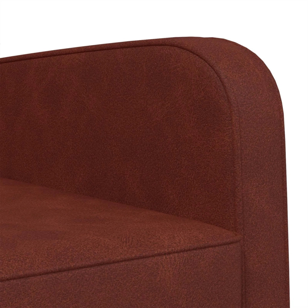 Poltrona Marrone antico lucido Similpelle 42043440