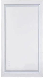 Specchio Bagno Illuminato - Doppio Lavabo & Specchio con Capelli - LED Dimmabile & 3 Colori di Illuminazione - 105x50cm