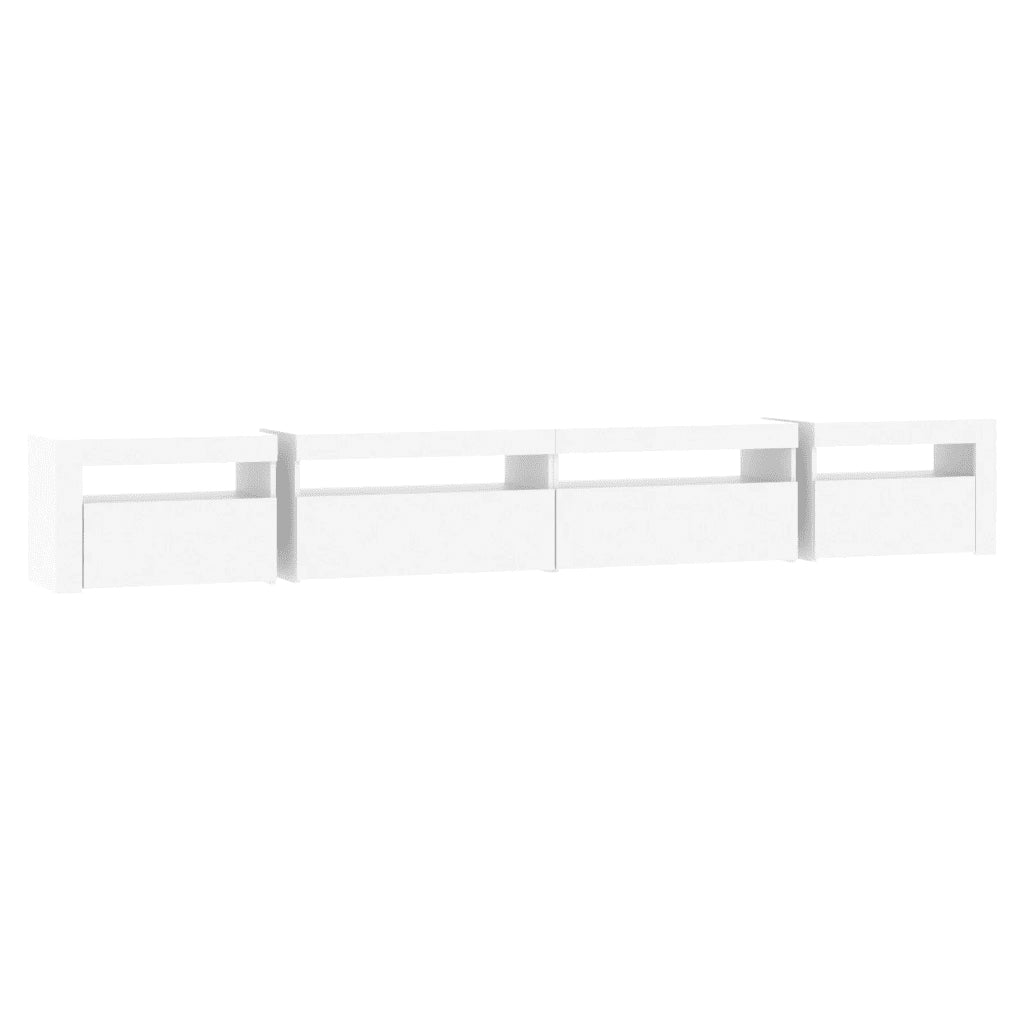 Mobile Porta TV con Luci LED Bianco 270x35x40 cm cod mxl 20385
