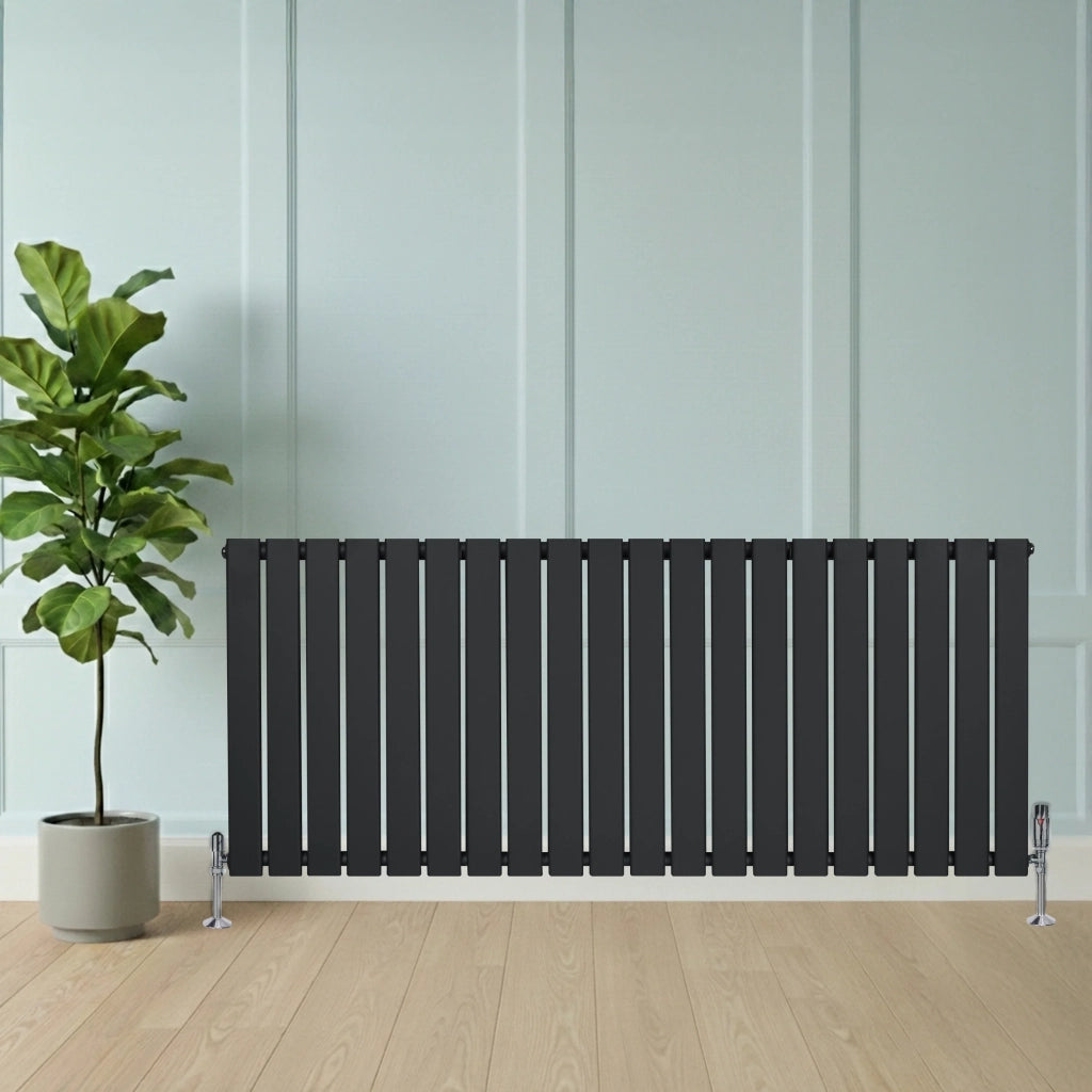 Radiatore Orizzontale Design Piatto Colonna Singola Antracite 600x1400 mm