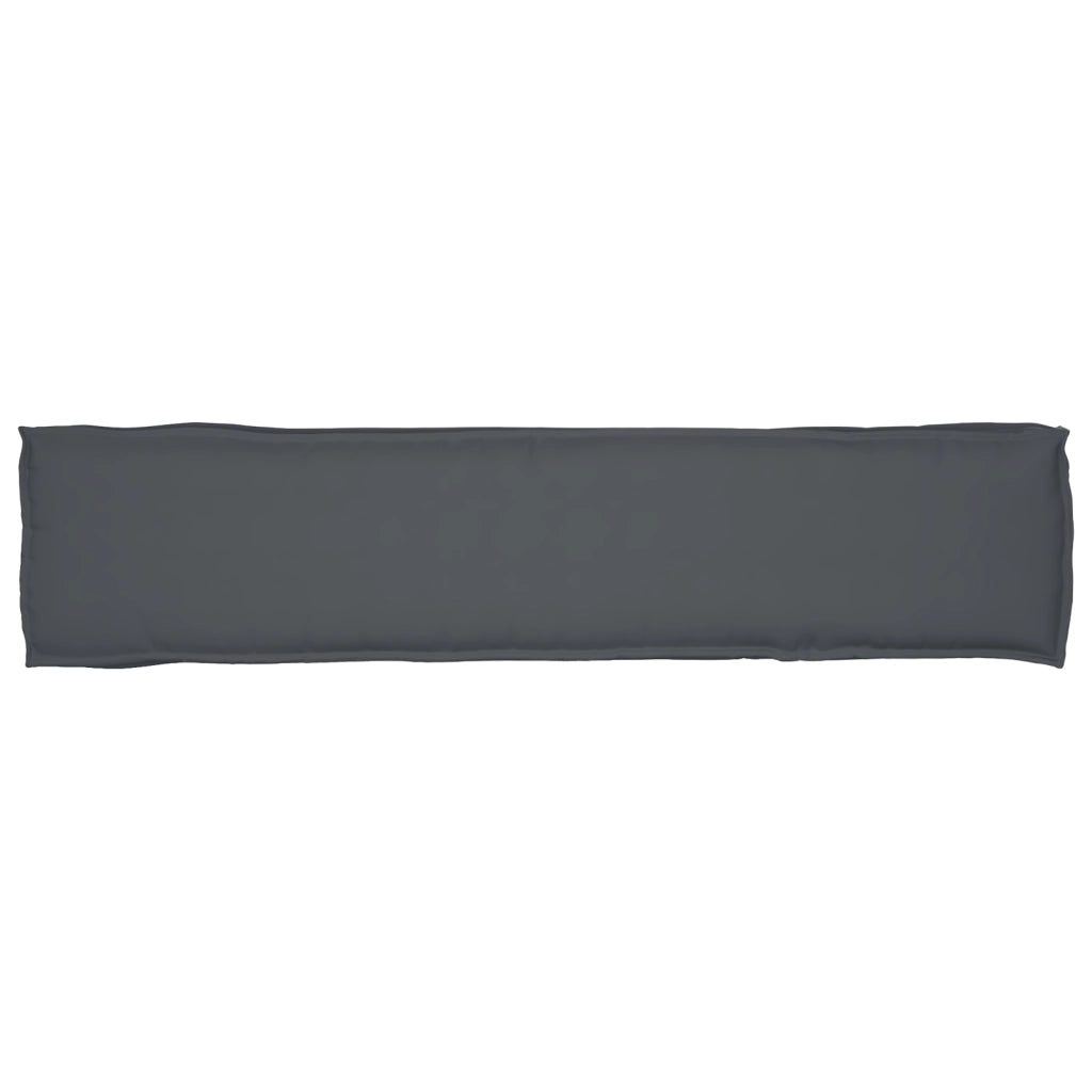 Cuscini per Panchina 2 pcs Antracite 180x40x8 cm Tessuto Oxford