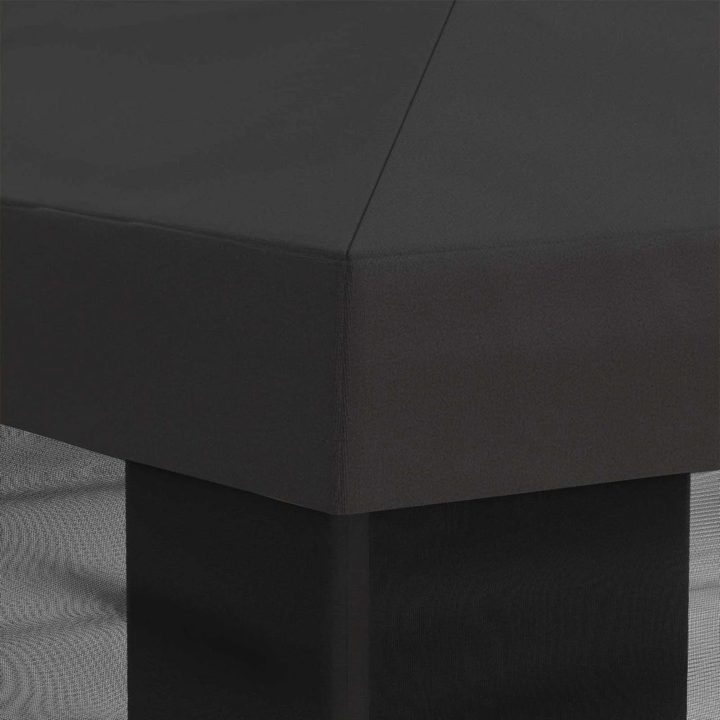 Copertura Gazebo con Pareti Laterali Antracite 600,5 x 300,5 cm 900437