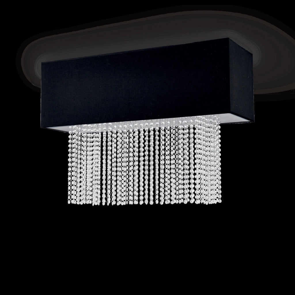 Mossa, Lampada da Soffitto, Nero
