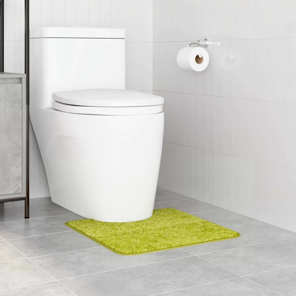 Tappeto Antiscivolo per Bagno con Taglio per Toilette Verde CFW8887384