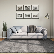 vidaXL Tappeto Pelo Corto HUARTE Morbido Lavabile Antracite 200x200 cm