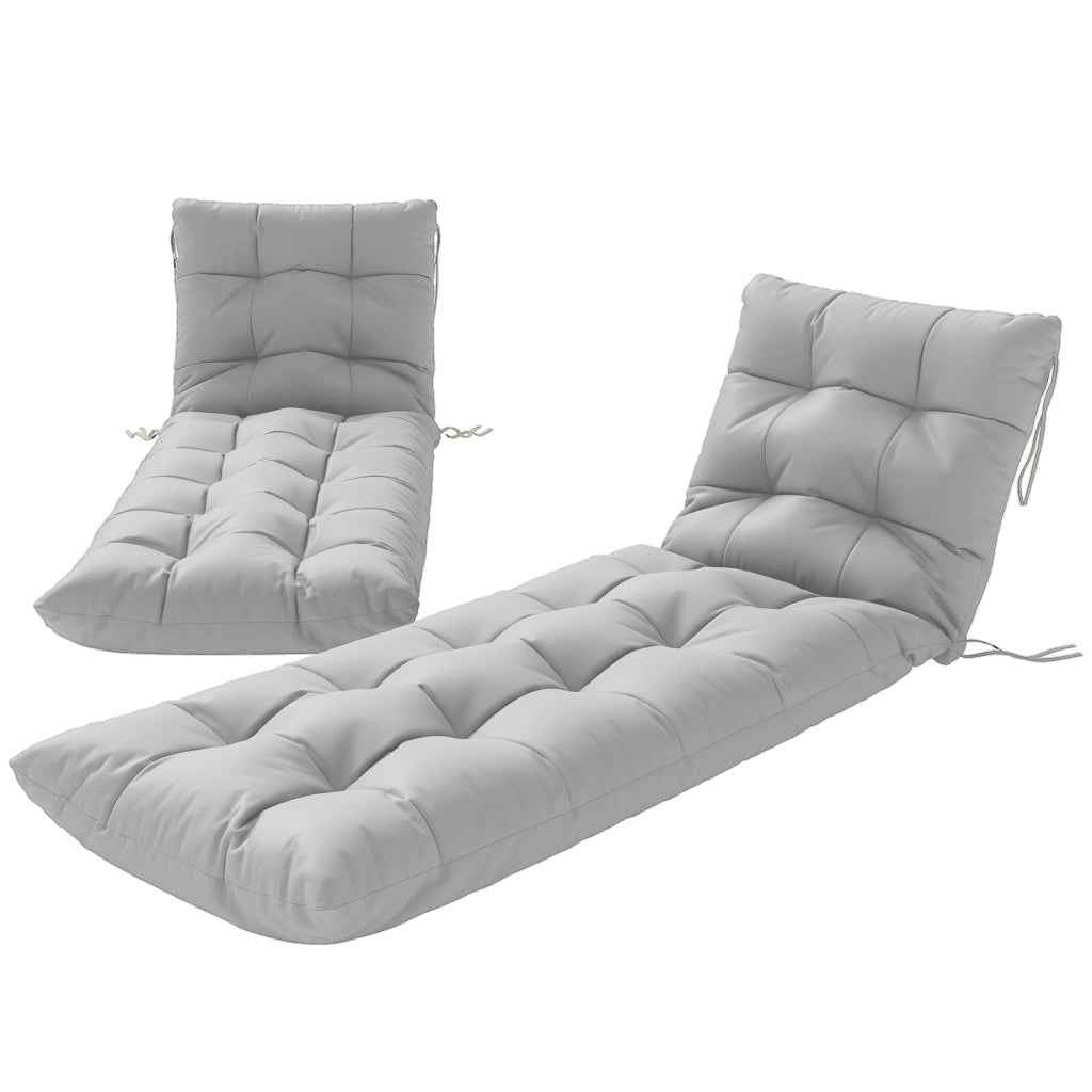 Cuscini per Tumbonas 180x55 cm ¨C zephmum ¨C Grigio Chiaro UPF30+
