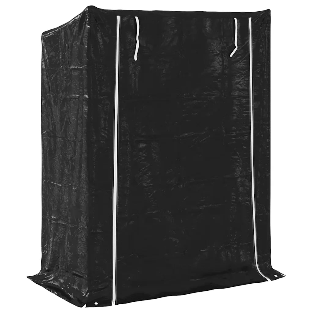 vidaXL Rastrelliera per Legna con Copertura Antipioggia 150x80x200 cm
