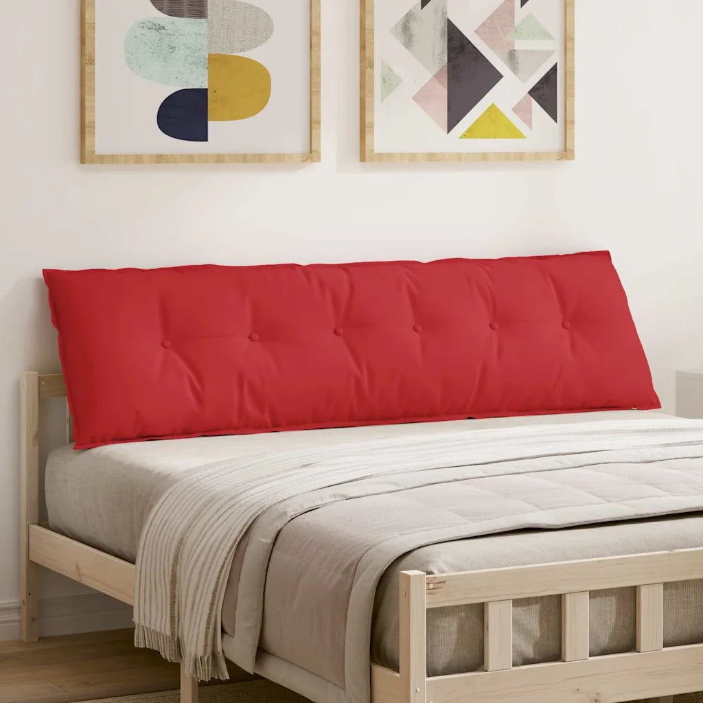 Cuscino per Schiena Rosso 180 x 19 x 50 cm Tessuto