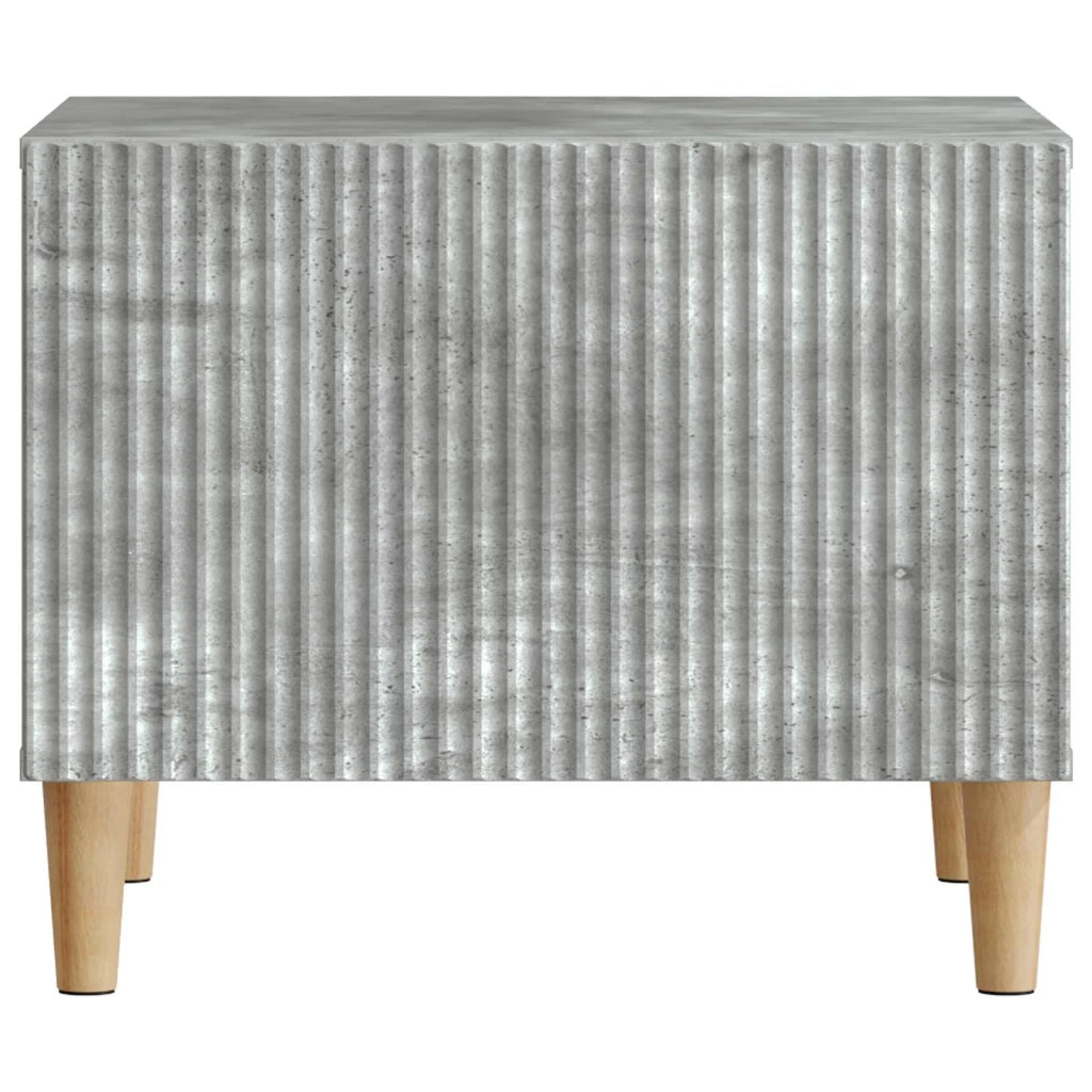 Tavolino da salotto con cassetto Grigio Cemento 49 x 50 x 40 cm