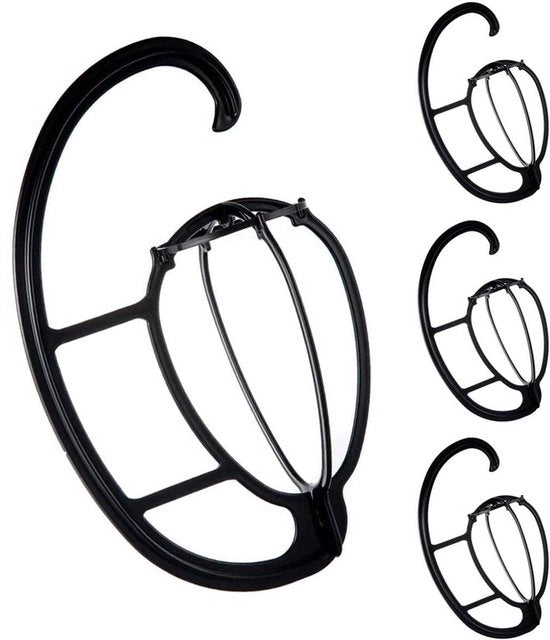 Pruina in legno nero, supporto a pendenti, set di 4 pruine