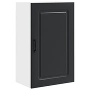 Mobile da cucina moderno con ampio spazio contenitivo 50 x 31 x 80 cm legno composito nero 02_0053714
