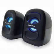 Trade Shop - Casse Pc Audio Speaker 10w Con Luce Rgb Portatili Altoparlanti Maxtech Ca-ss001 -
