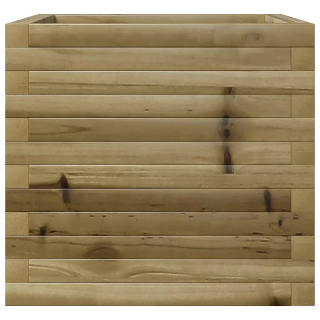 Fioriera rialzata per piante e fiori terrazza giardino 50 x 50 x 45,5 cm legno di pino impregnato marrone 02_0037635