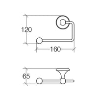 Lineabeta - Portarotolo Venessia in ottone cromato
