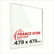 479 x 479 x 4 mm - Vetro per stufa a legna - vetro camino di ricambio - vetro per caminetto resistente al fuoco - France Vitre