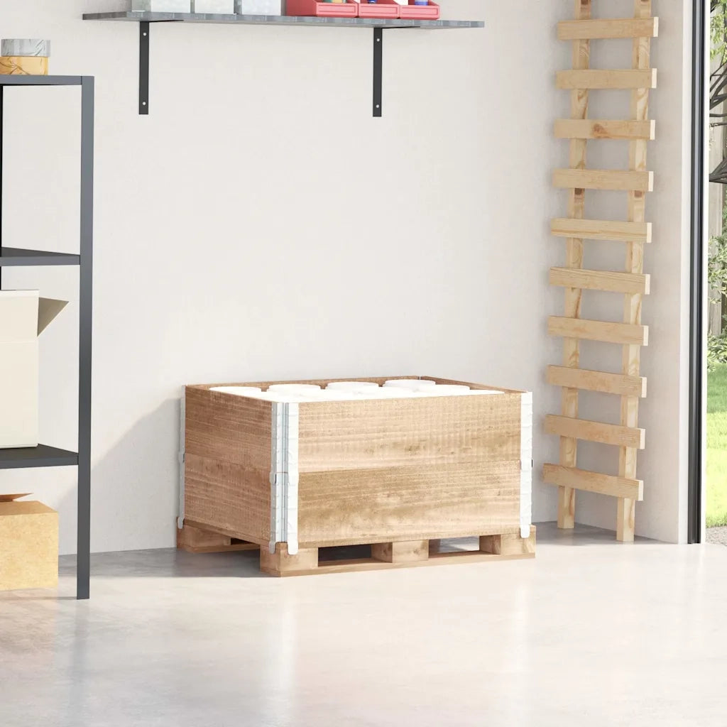 Paretali per Pallet 2 pz 80x60 cm in Legno Massello di Pino 4010268