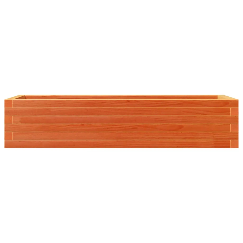 Fioriera Giardino Marrone Cera 110x40x23 cm Legno Massello Pino 847230