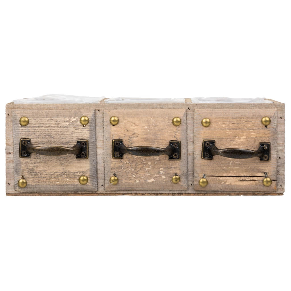 Cassetto in legno marrone 30x10x10,5h