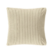 Cuscino In Ciniglia Quadrato Anima Compresa 50 x 50 Con Zip Fodera Moderna Super Morbido Per Divano Camera Letto Copri Cuscini Con Imbottitura - Panna
