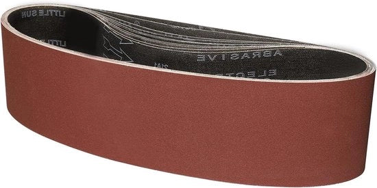 Schiumabande Premium Korrel 240 per Smerigliatura e Lustratura - 100 x 915 mm - Adatto per Macchina per Schiumare - 10 Pezzi